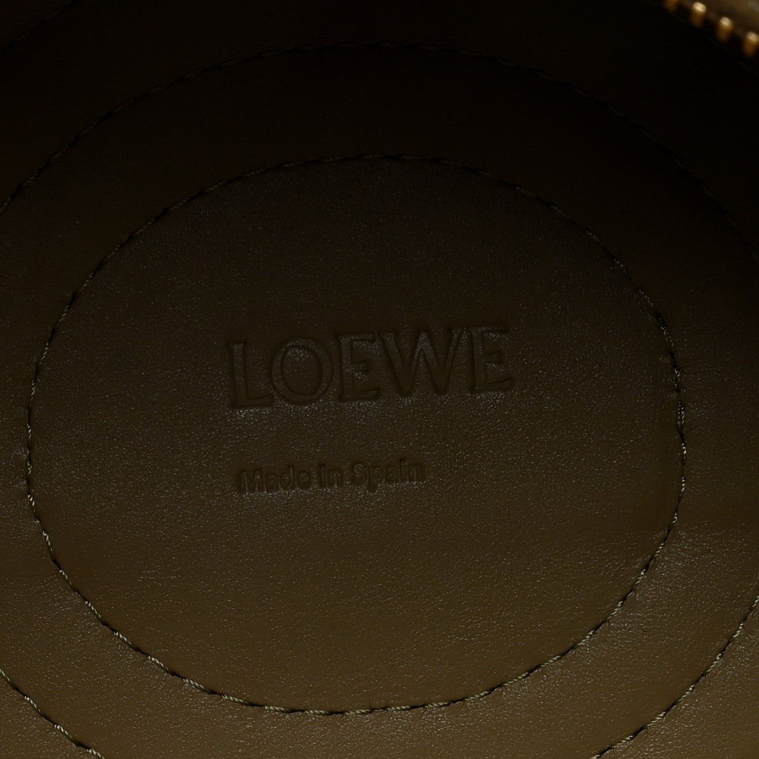 Loewe Shiny Nappa Calfskin Small Paseo Bag Clay Green 1581136