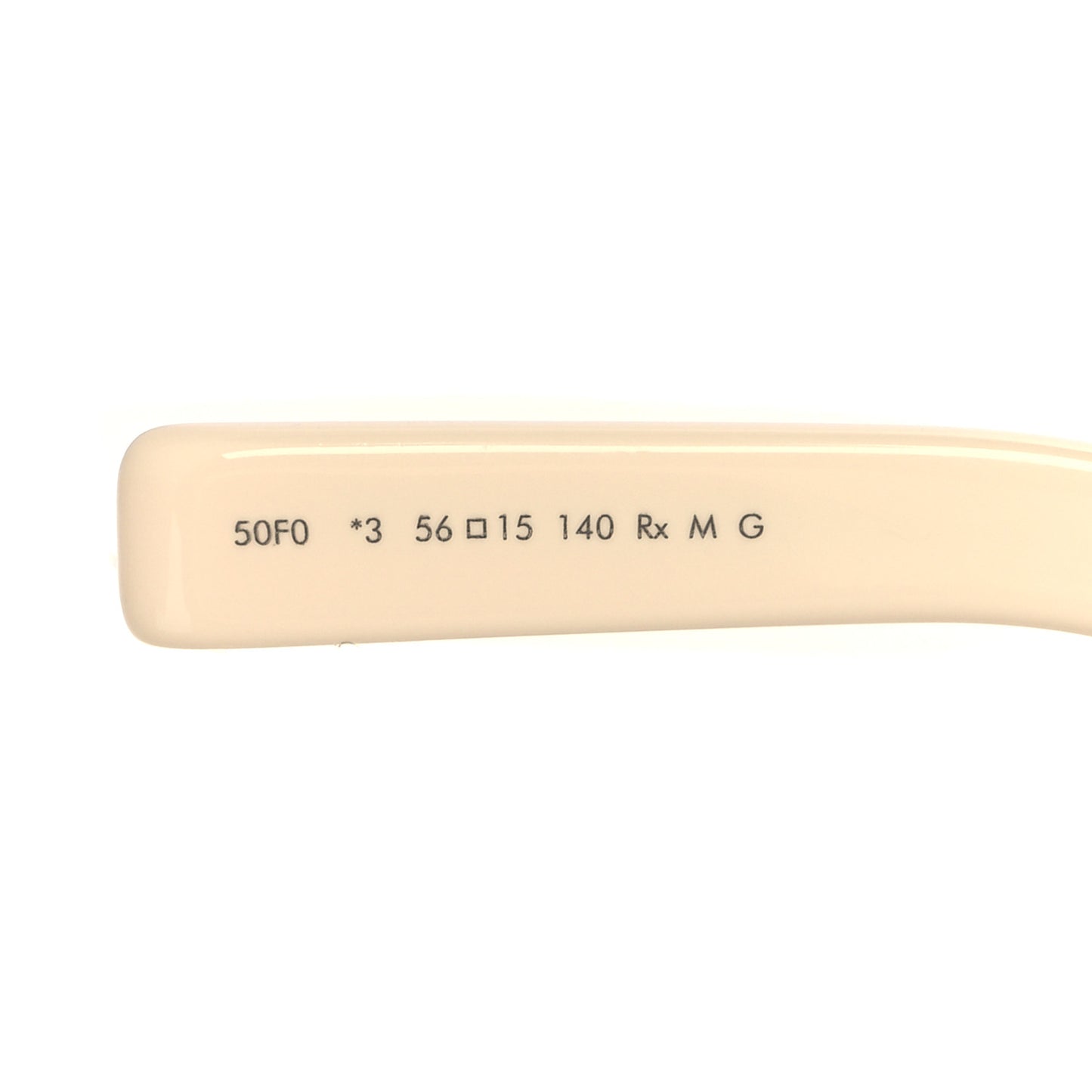 Acetate Rectangular CD Diamond S1I Sunglasses Ivory