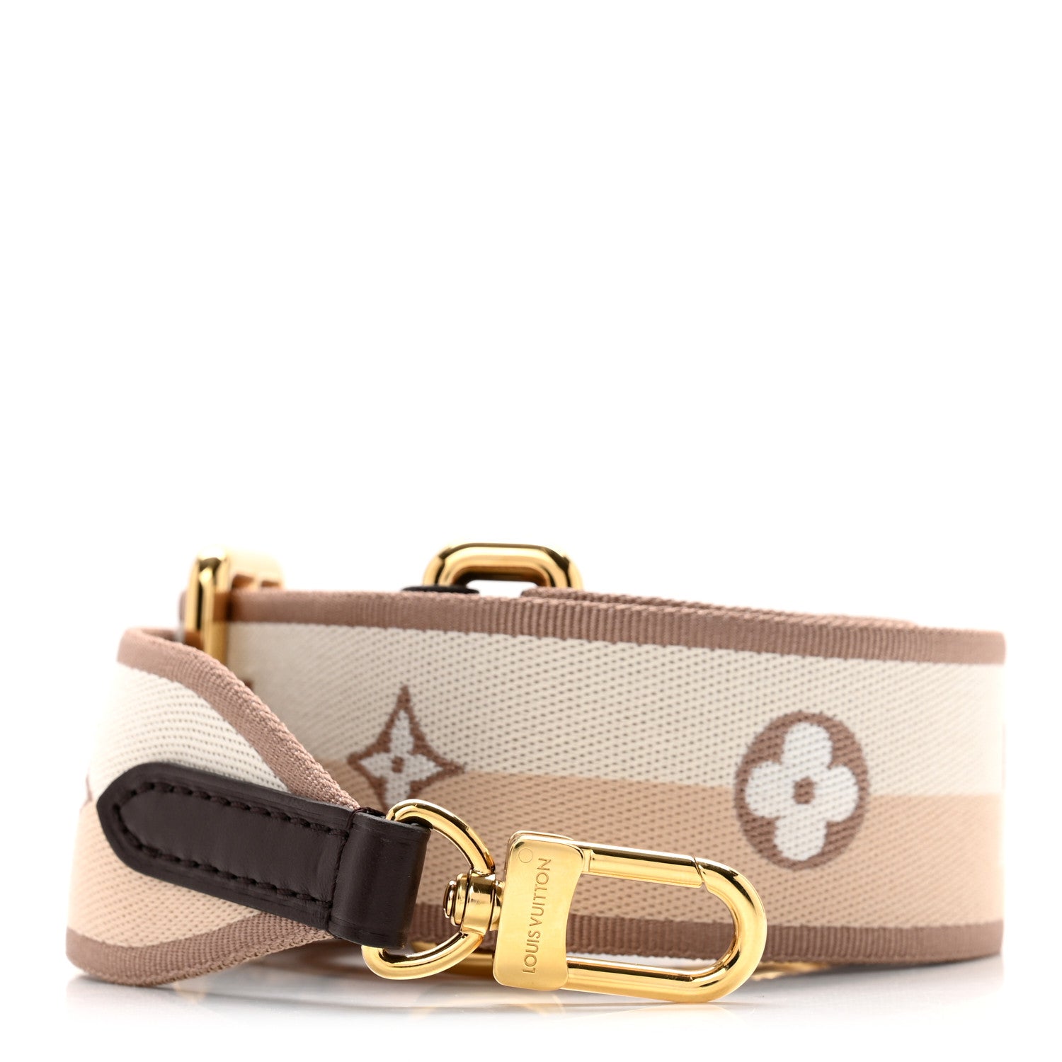 Louis Vuitton Jacquard Speedy Bandouliere 20 Shoulder Strap Beige Brown 1 of 3