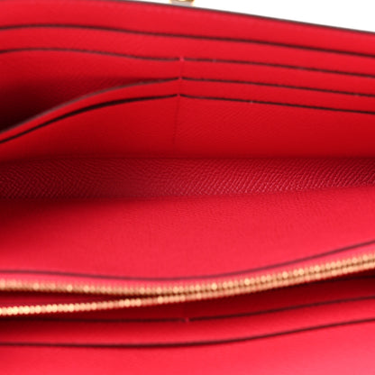 Hermes Epsom Kelly Longue Wallet Rose Extreme 5 of 11