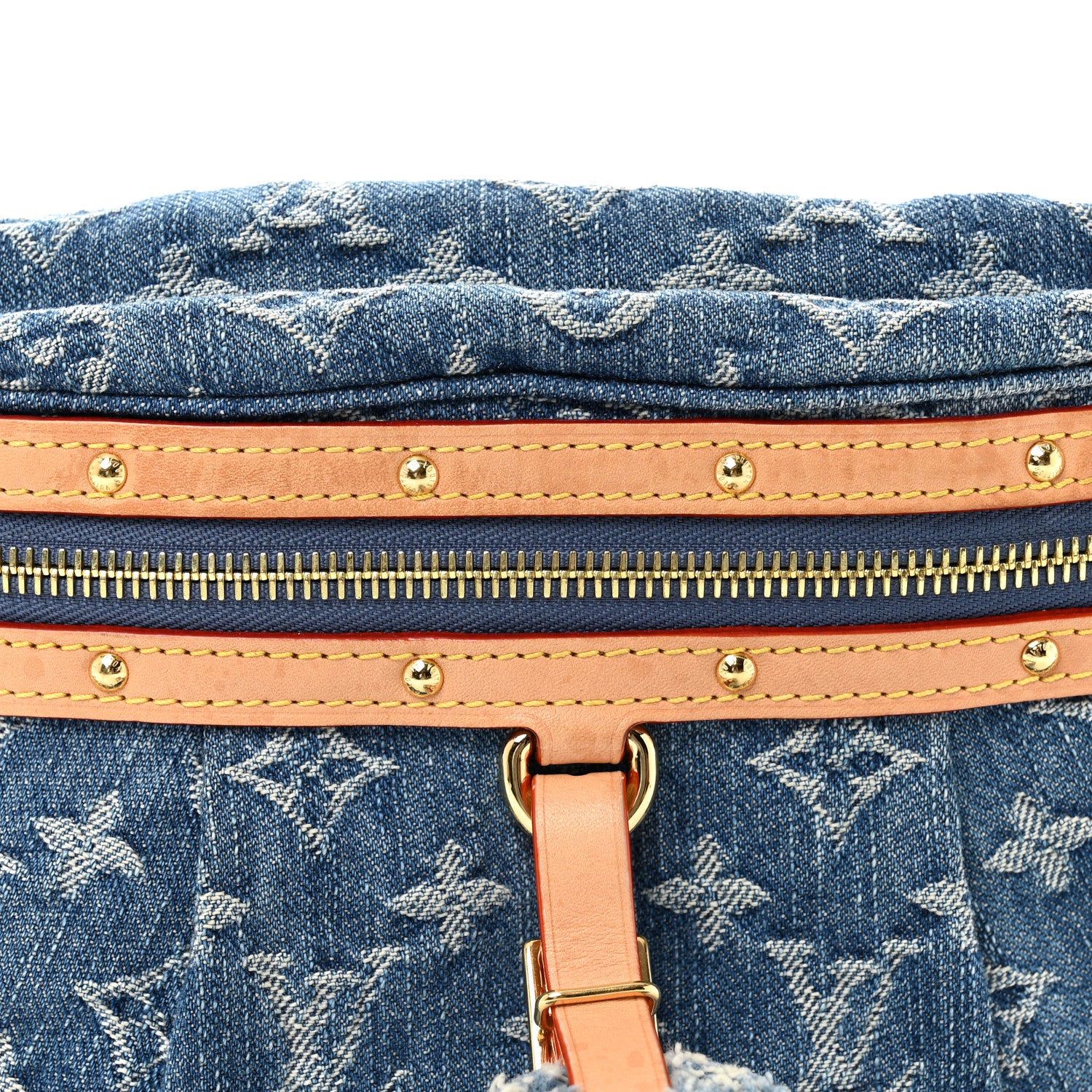 Louis Vuitton Monogram Denim High Rise Bumbag Blue 7 of 9