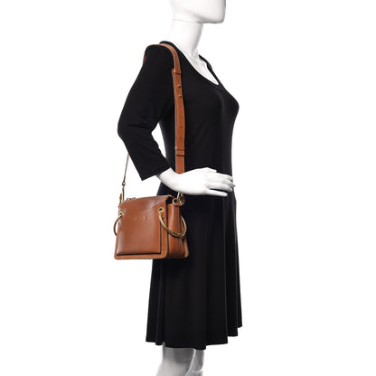 Chloe Calfskin Suede Small Roy Bag Caramel 2 of 10
