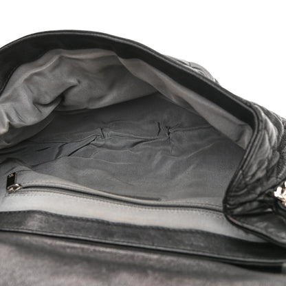 Chanel Washed Lambskin Quilted Chain Around Flap Black 4 of 10