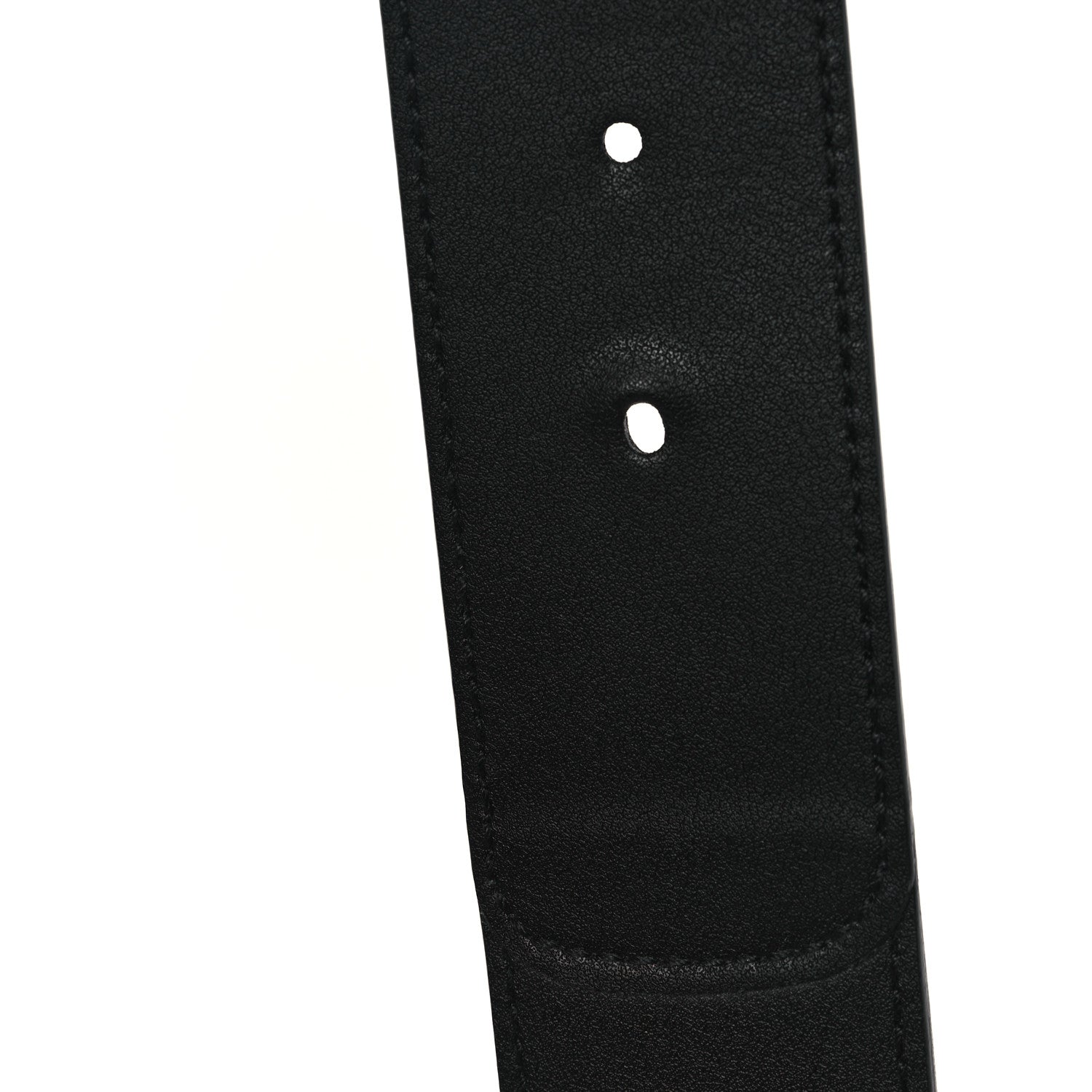 Gucci GG Supreme Monogram Matte Plutone Calfskin Double G 40mm Belt 85 34 Beige Ebony Black 4 of 5