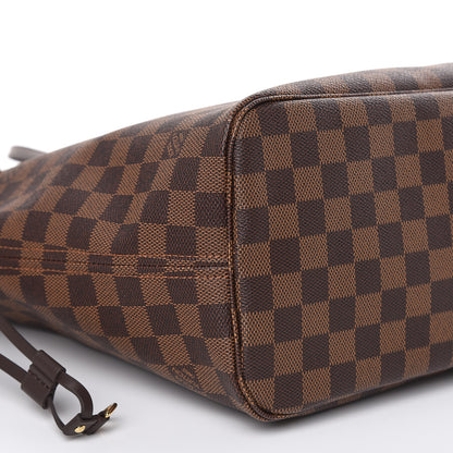 Louis Vuitton Damier Ebene Neo Neverfull MM Rose Ballerine 9 of 10