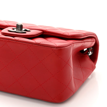 Chanel Lambskin Quilted Mini Square Flap Red 10 of 10