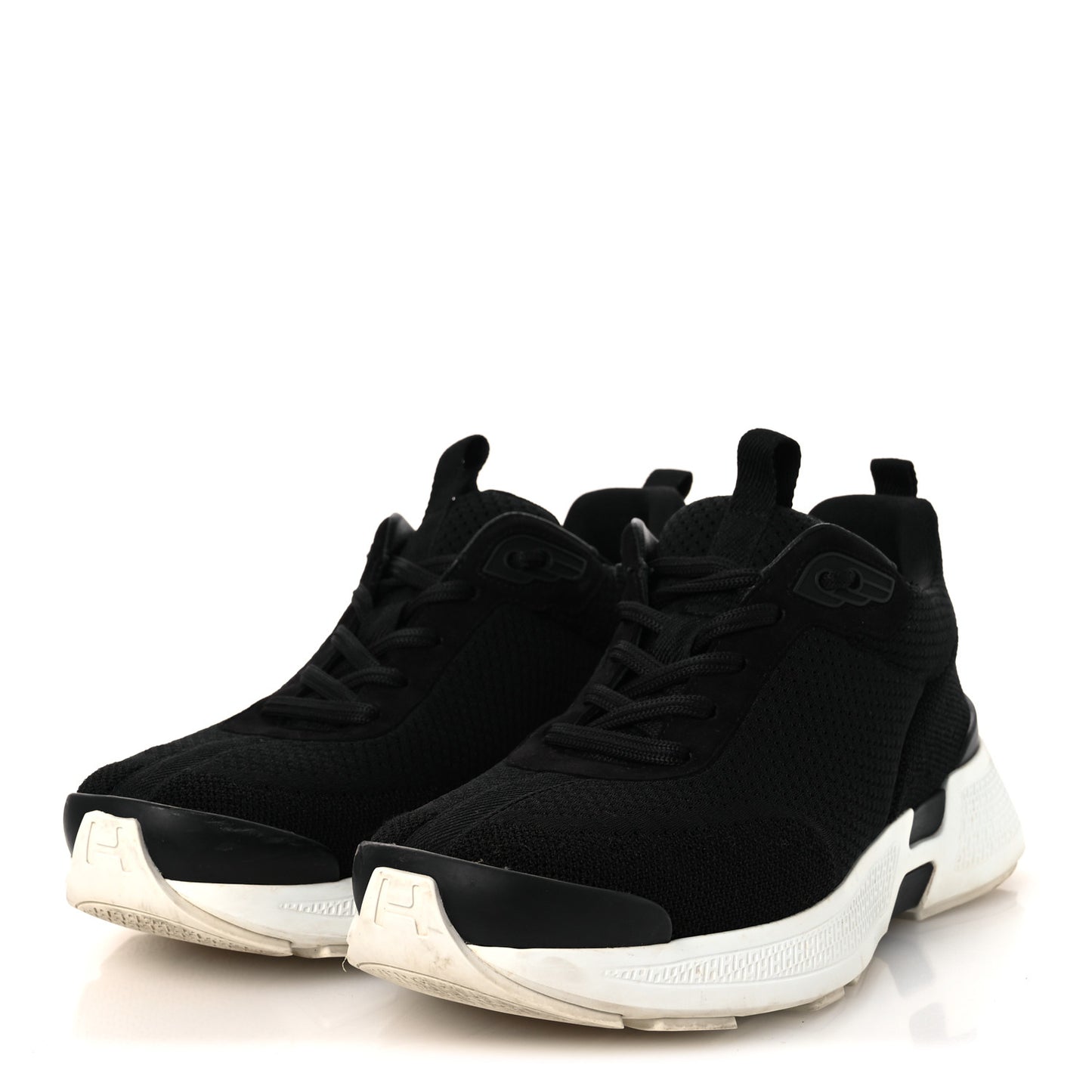 Technical Knit Suede Heros Sneakers 40 Black