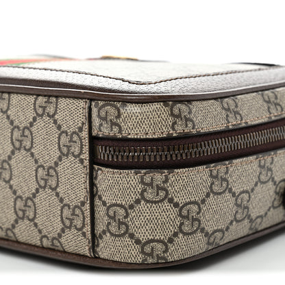 Gucci GG Supreme Monogram Web Small Ophidia Top Handle Shoulder Bag Brown 10 of 10
