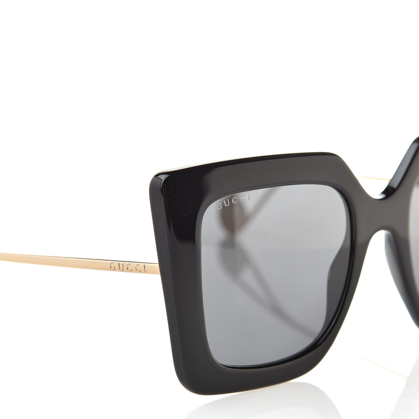 Acetate Oversize Square Frame GG0435S Sunglasses Black