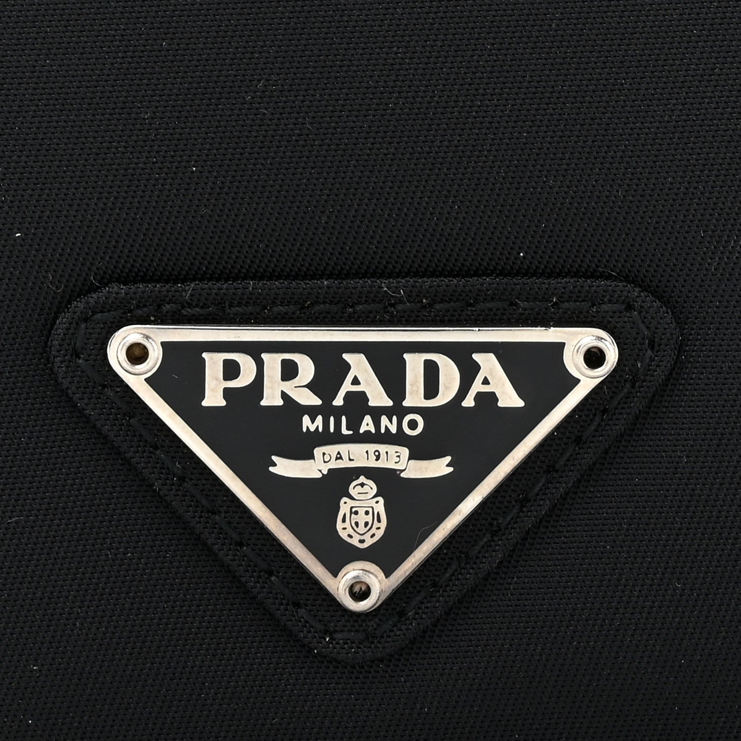 Prada Tessuto Nylon Tri-Fold Compact Wallet Black 7 of 8