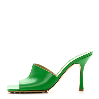 Bottega Veneta Lambskin Stretch Mule Sandals 40 Grass 1 of 7