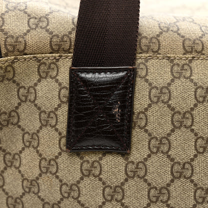Gucci GG Supreme Monogram Two Wheel Suitcase Brown 9 of 12
