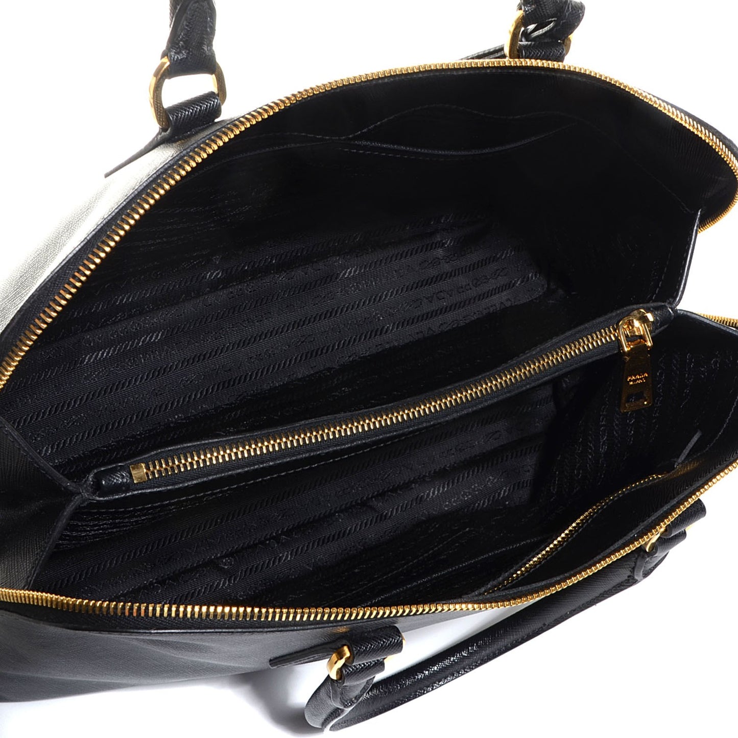 Saffiano Lux Medium Promenade Tote Black