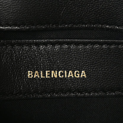 Balenciaga Calfskin Logo Crocodile Embossed XXS Ville Top Handle Bag Green White 6 of 10