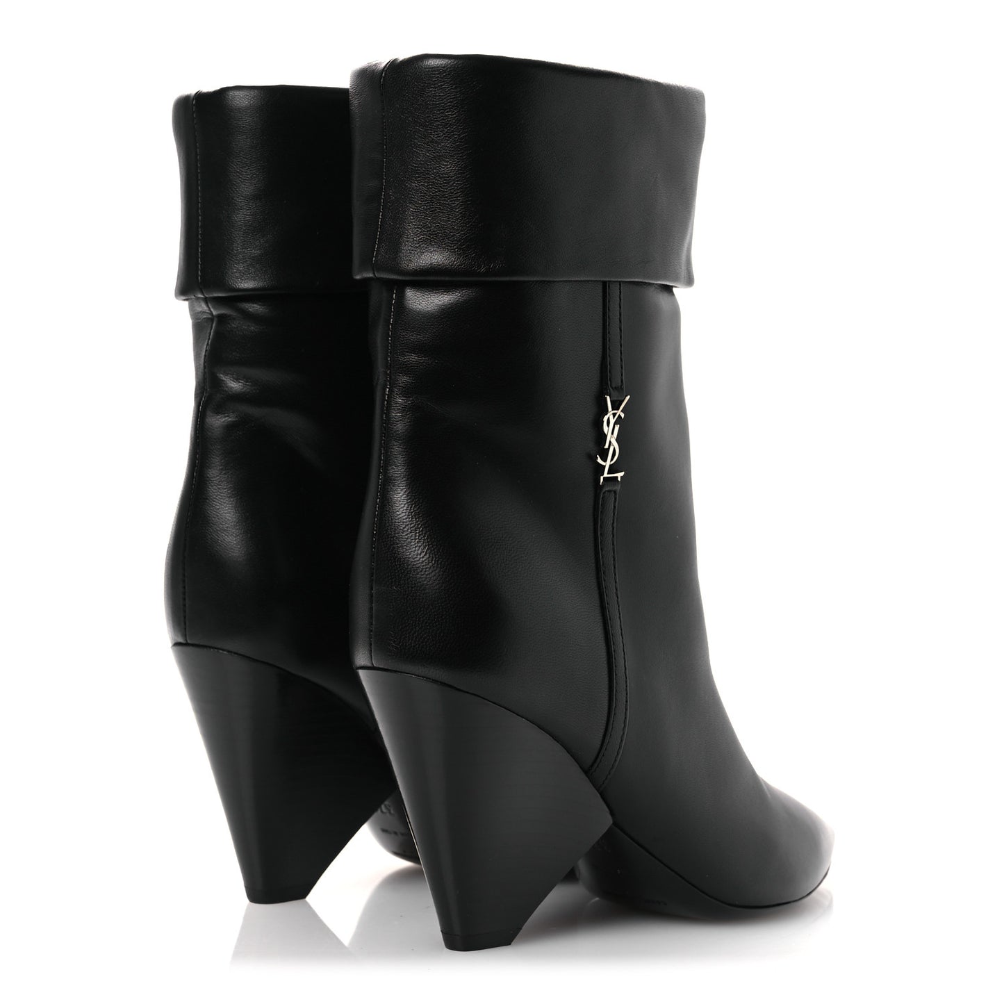 Lambskin Liz 85 Wedge Booties 37.5 Black