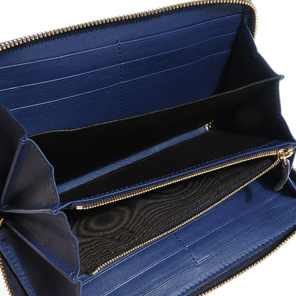 Gucci Python Soho Zip Around Wallet Blue Sienna 5 of 7