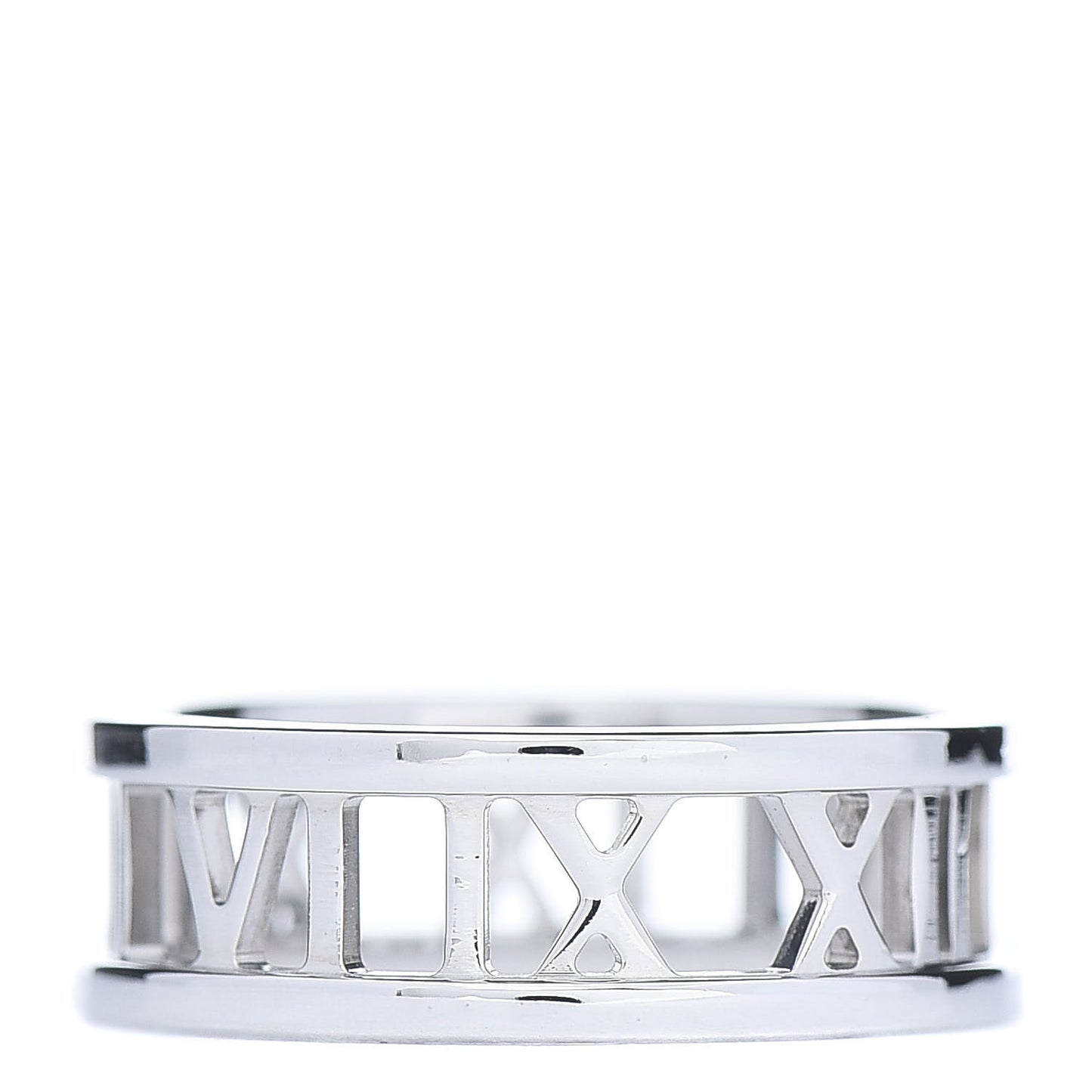 18K White Gold Atlas Open Ring 56 7.5