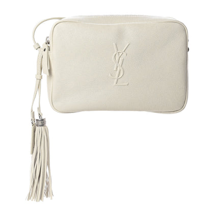 Saint Laurent Lambskin Monogram Small Lou Camera Bag White 1 of 8