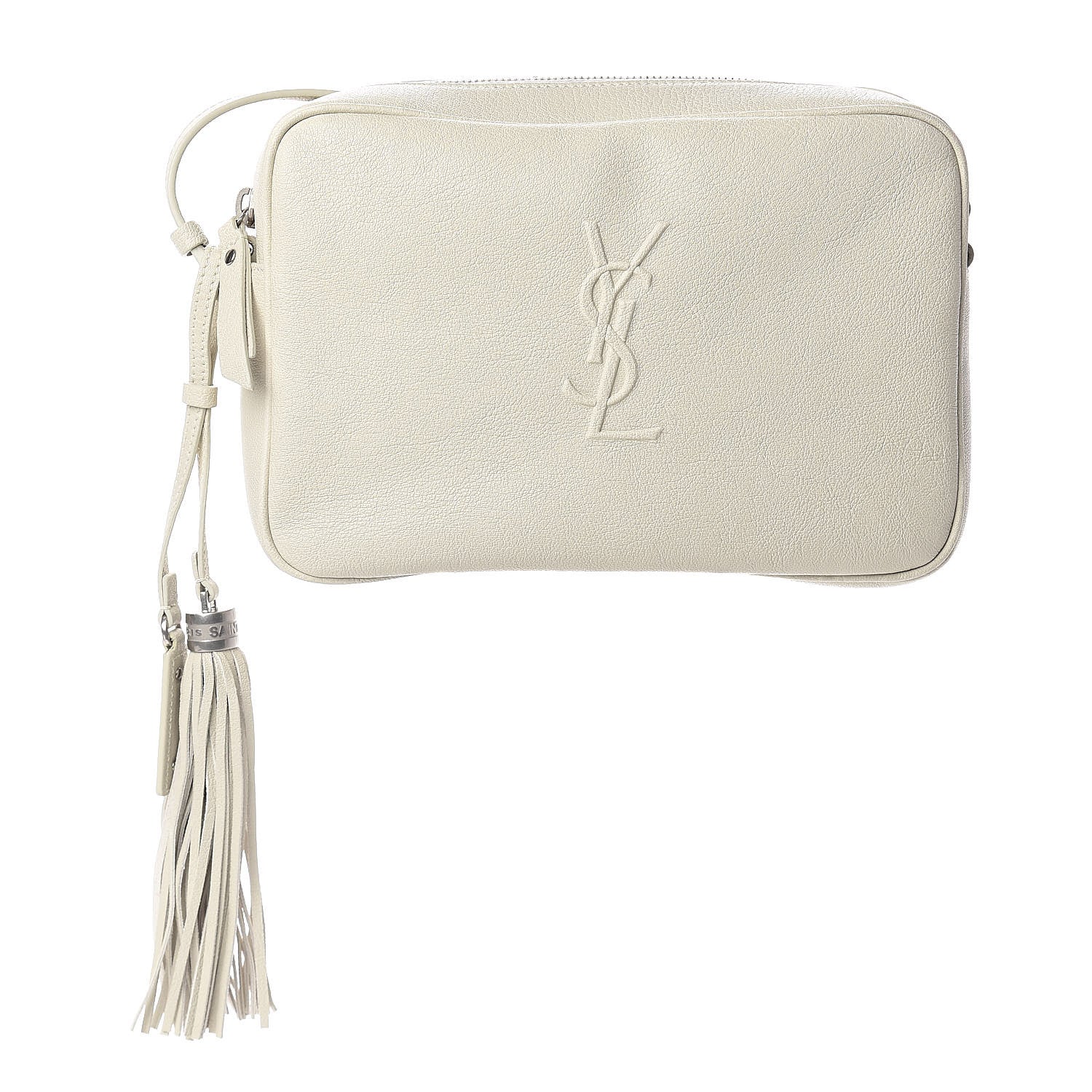 Saint Laurent Lambskin Monogram Small Lou Camera Bag White 1 of 8