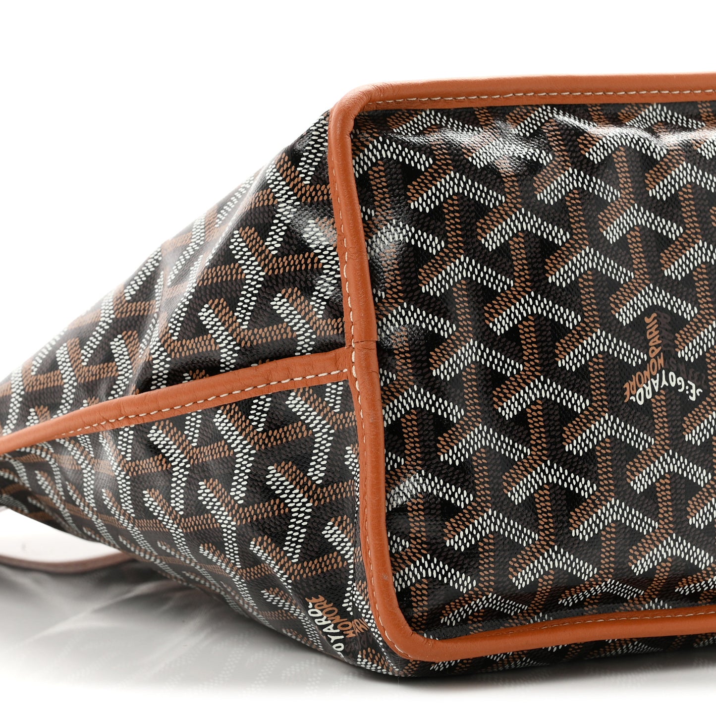 Goyardine Reversible Anjou PM Black Gold