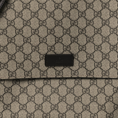 Gucci GG Plus Monogram Messenger Diaper Bag Dark Brown 9 of 11
