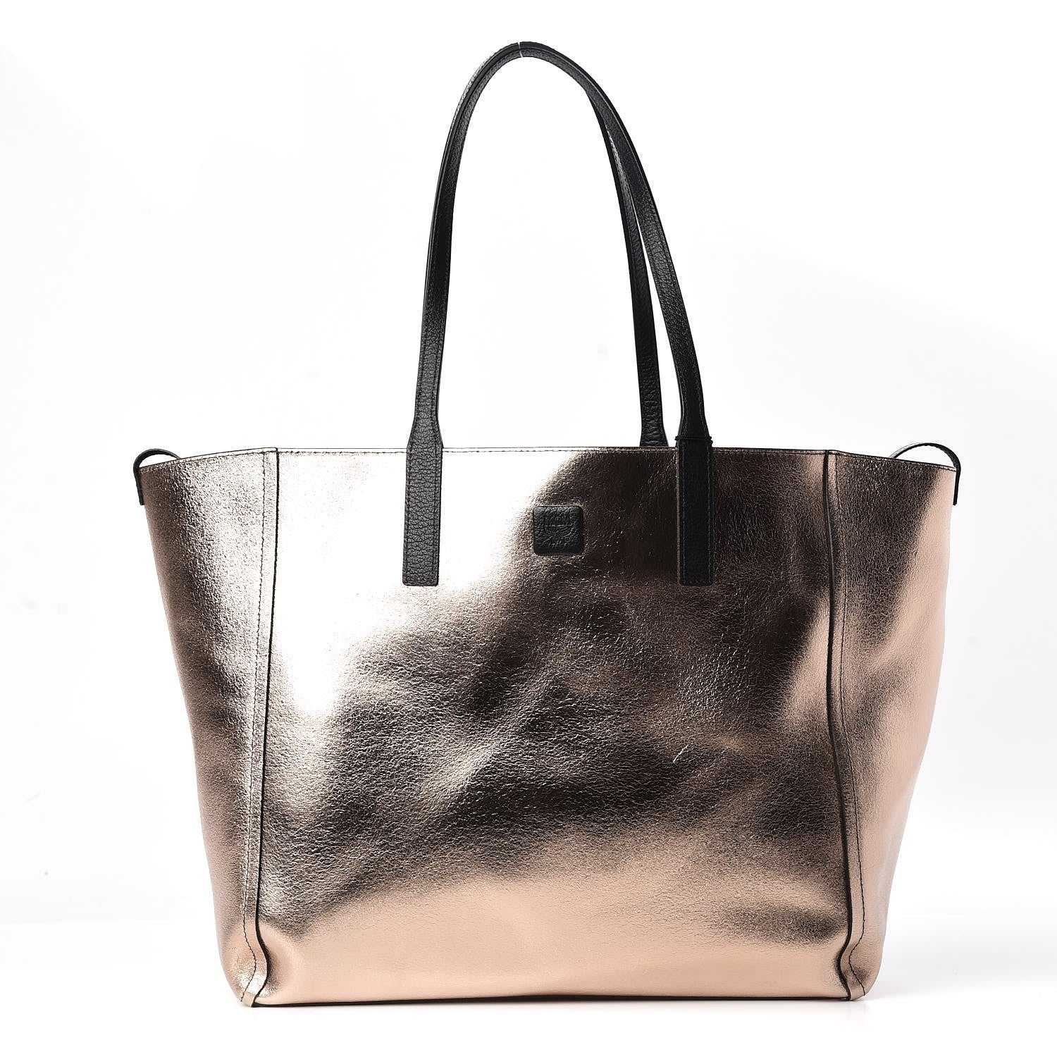 MCM Grained Calfskin Medium Reversible Wandel Tote Black 4 of 12