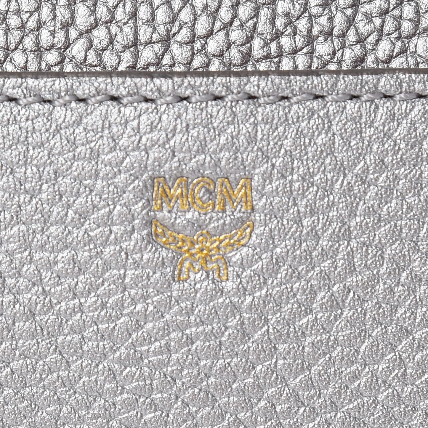 Grained Calfskin Mini Milla Backpack Silver