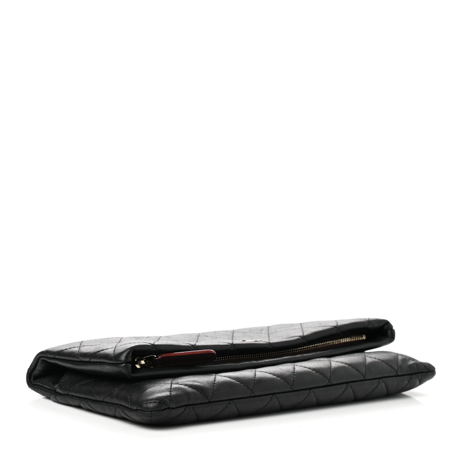 Chanel Lambskin Quilted CC Beauty Clutch Black 4 of 11