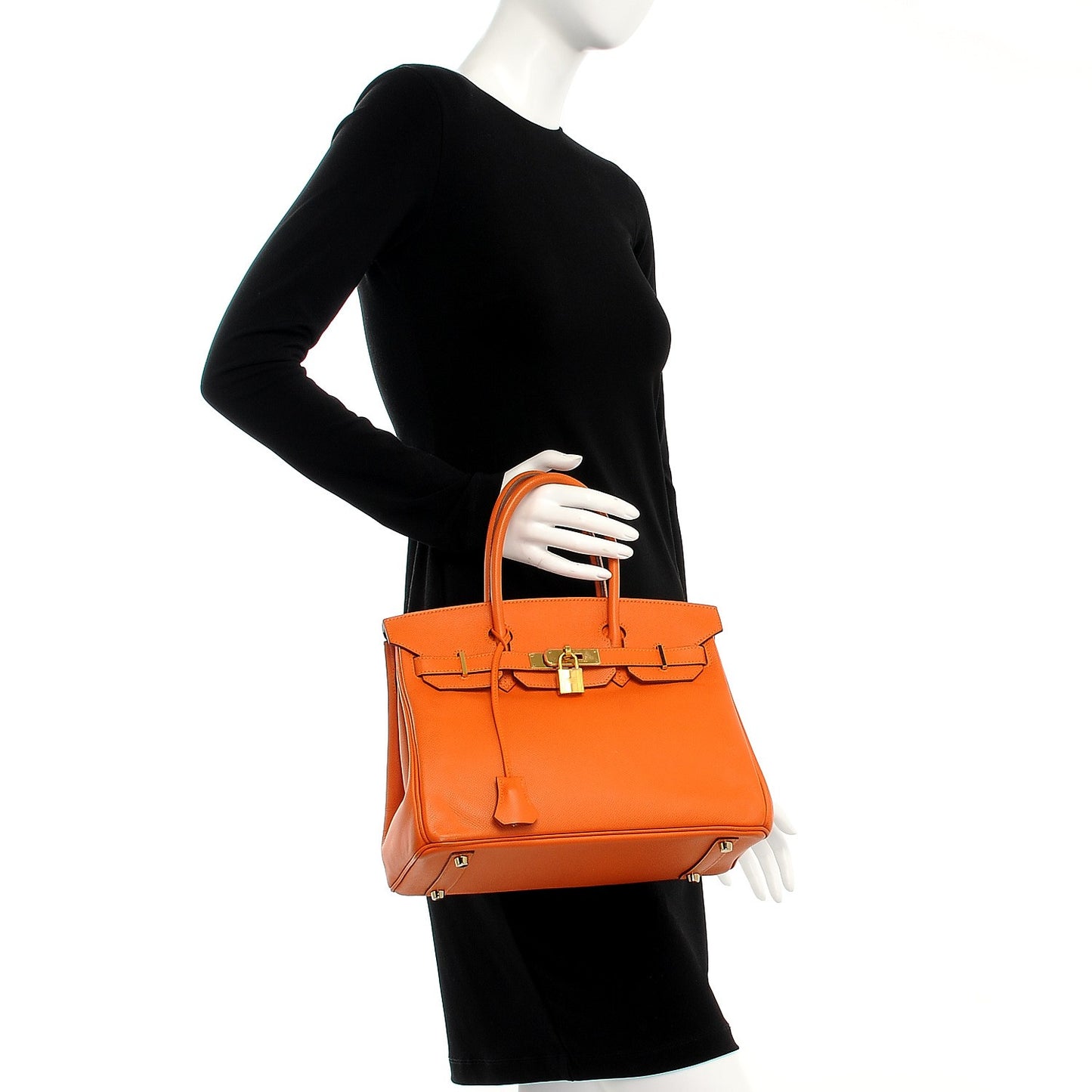 Epsom Birkin 30 Orange