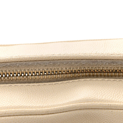 Chanel Caviar Quilted Small In & Out Camera Case White 10 of 12