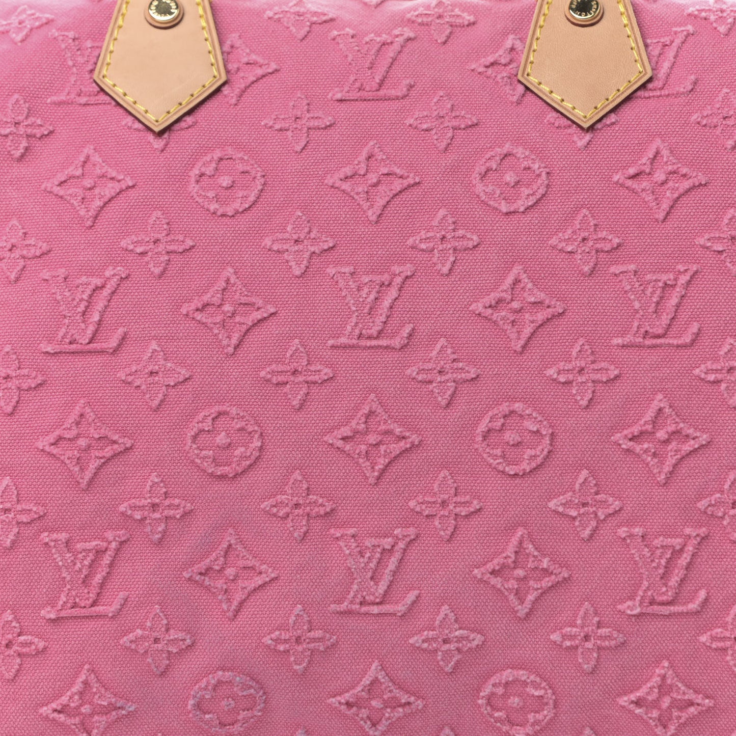 Denim Monogram Stone Speedy Bandouliere 35 Rose