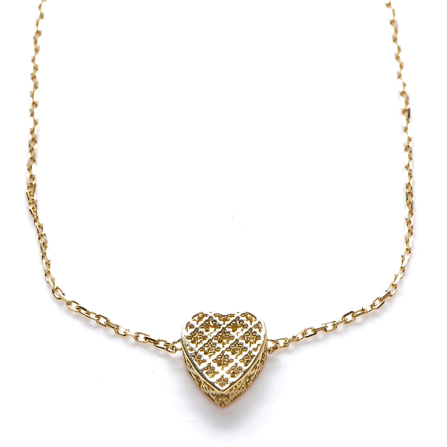 18K Yellow Gold Diamantissima Heart Bracelet