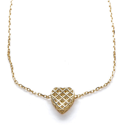 Gucci 18K Yellow Gold Diamantissima Heart Bracelet 1 of 7