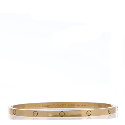 Cartier 18K Yellow Gold Small LOVE Bracelet 17 1 of 5