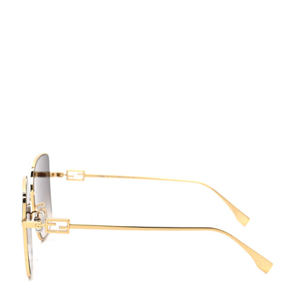 Fendi Metal Fendi Forever Sunglasses FE40013U Gold Brown 3 of 6