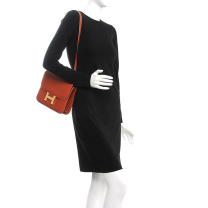 Hermes Chevre De Coromandel Constance 24 Brique 2 of 21