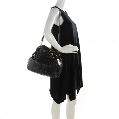 Prada Nappa Gaufre Tote Nero Black 2 of 9