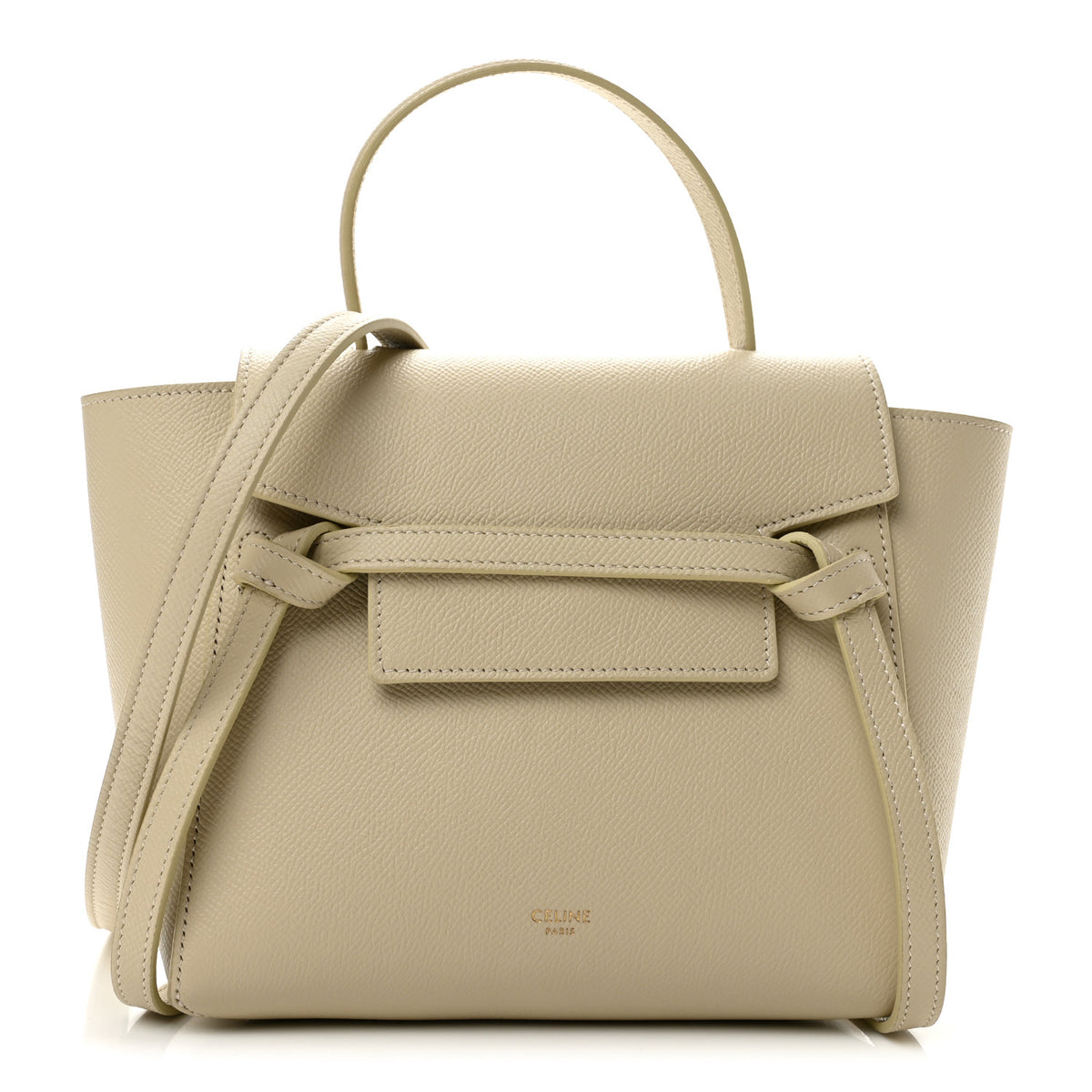 Celine Grained Calfskin Nano Belt Bag Pampa 1 of 11