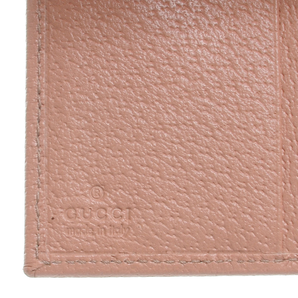 Monogram Metal Bar French Flap Wallet Pink