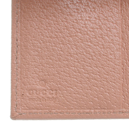 Gucci Monogram Metal Bar French Flap Wallet Pink 6 of 7