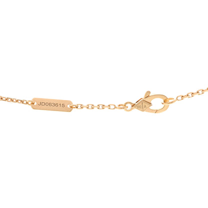 Van Cleef & Arpels 18K Rose Gold Gray Mother of Pearl Vintage Alhambra Pendant Necklace 4 of 6