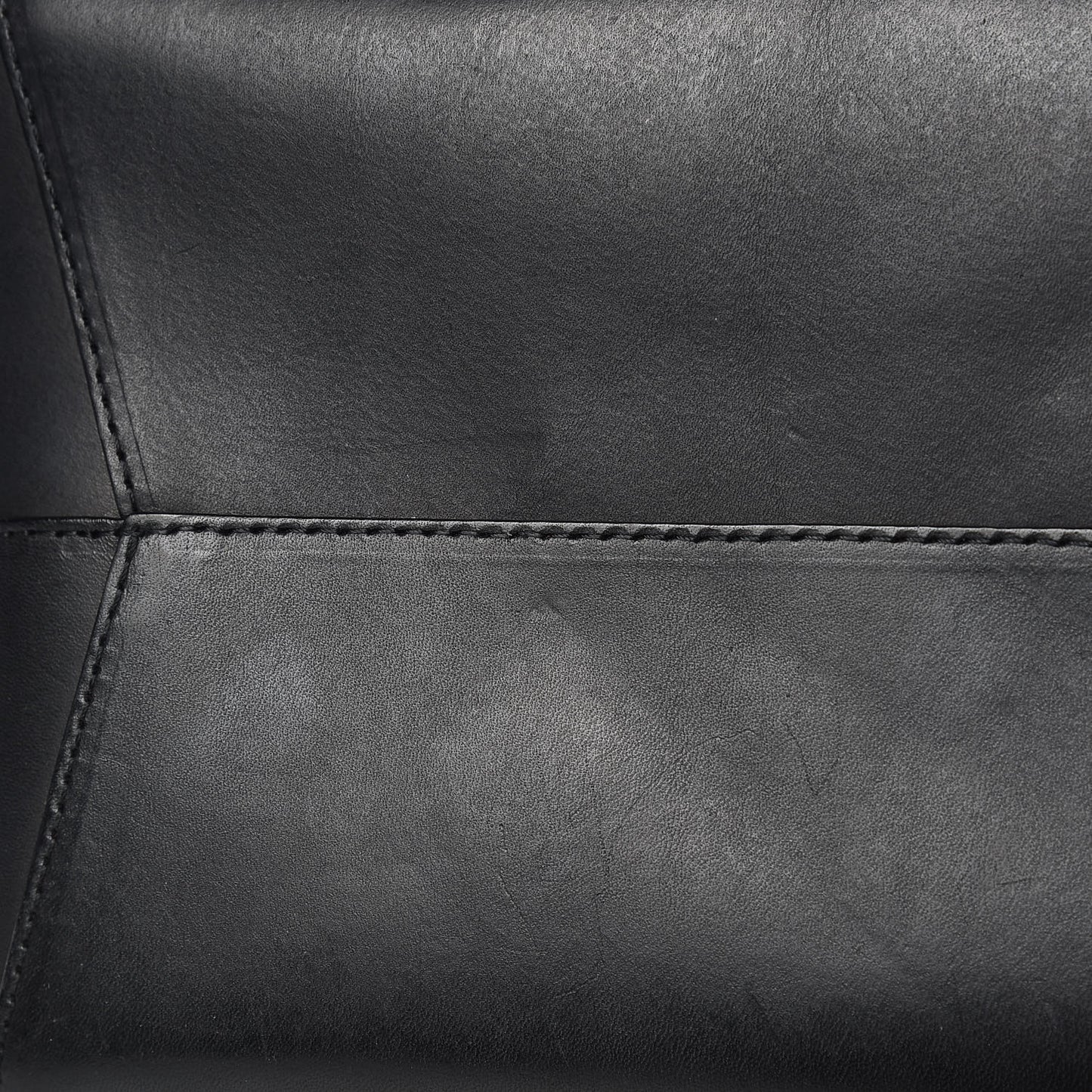 Calfskin Large Shopping Tote Black Flamma