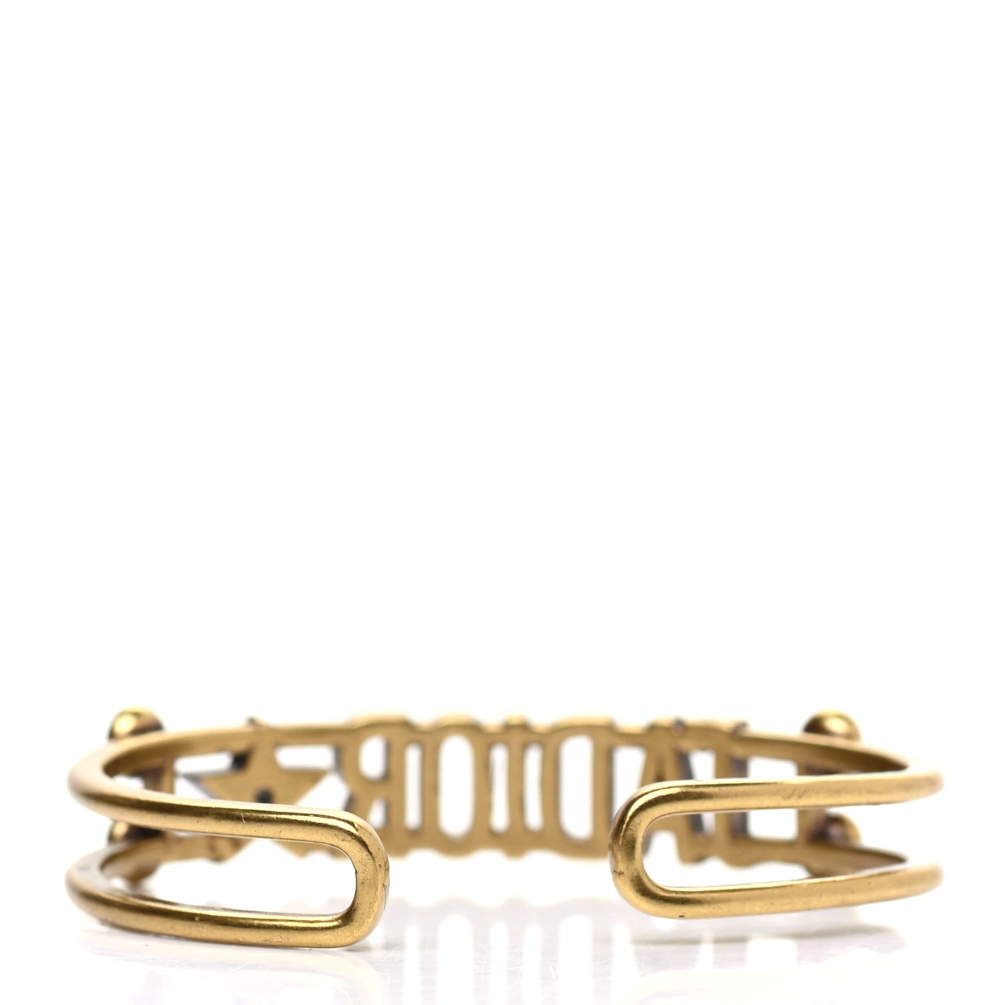 Metal Pearl J'Adior Bracelet Cuff Gold