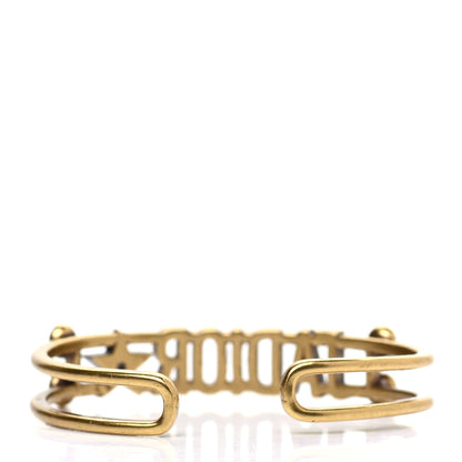 Christian Dior Metal Pearl J'Adior Bracelet Cuff Gold 3 of 5