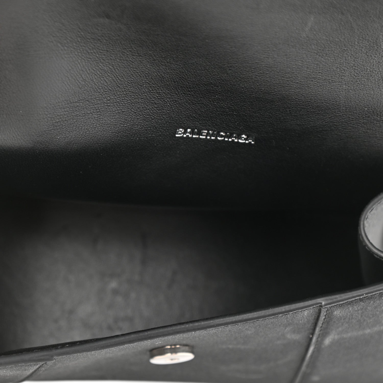 Balenciaga Glitter Fabric Hourglass Top Handle Bag XS Black 4 of 12