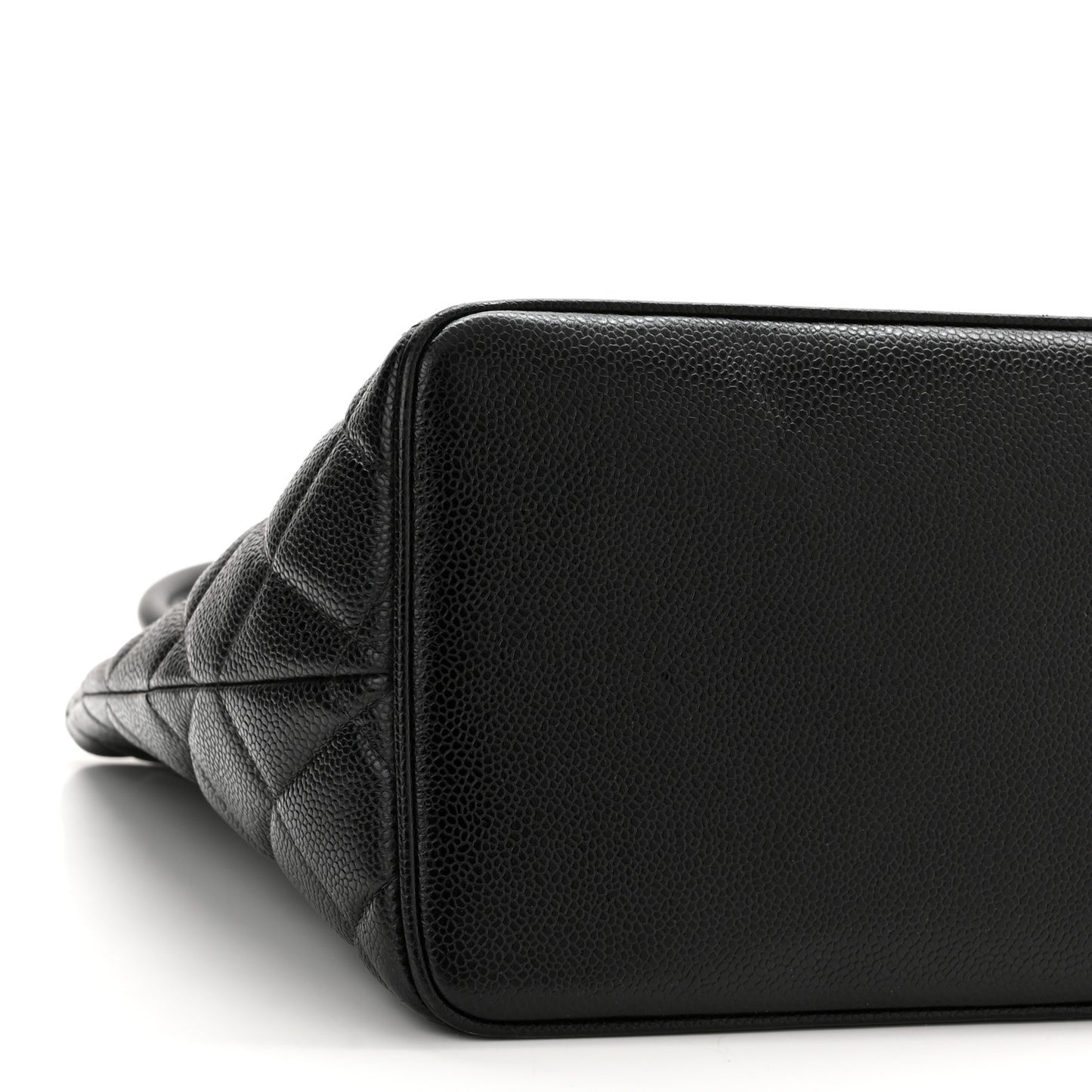 Caviar Quilted Medallion Tote Black