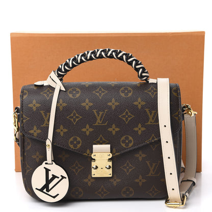 Louis Vuitton Monogram Braided Pochette Metis Creme Beige 10 of 10