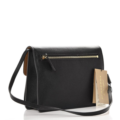 Burberry Derby Calfskin House Check Small Macken Crossbody Bag Black 3 of 7