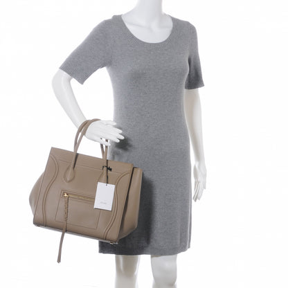 Celine Smooth Calfskin Medium Phantom Luggage Taupe 2 of 8