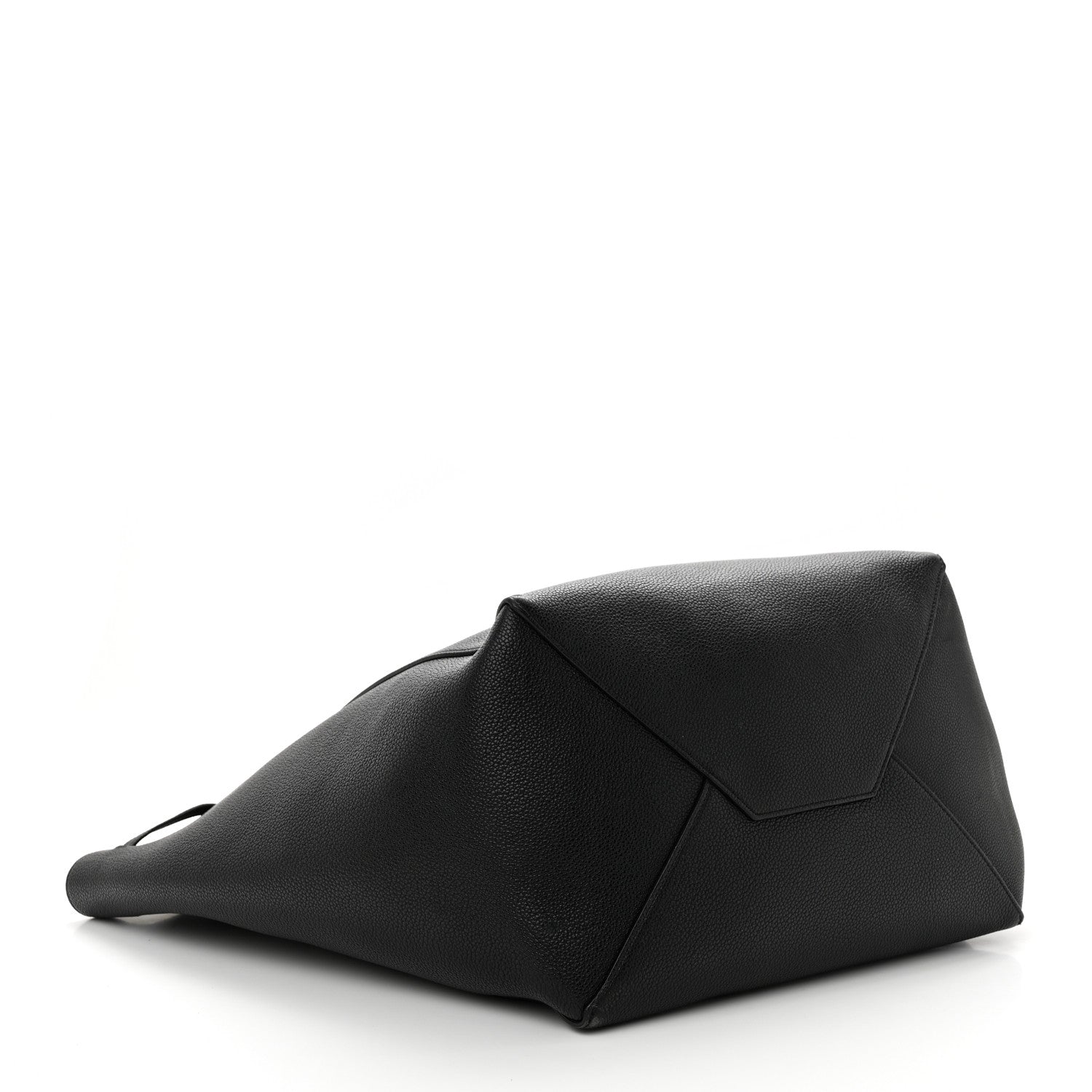 Celine Soft Grained Calfskin Medium Belt Cabas Phantom Black 4 of 16